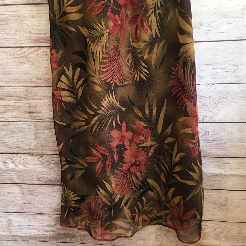 VIRGO FLORAL/LEOPARD‎ PRINT MAXI DRESS - Picture 4 of 9